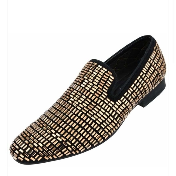 amali Shoes Amali Trimble Formal Shoe Gold Mirrored Sparkle Black